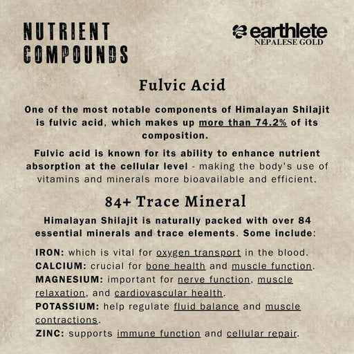 Earthlete Shilajit Nepalese Gold
